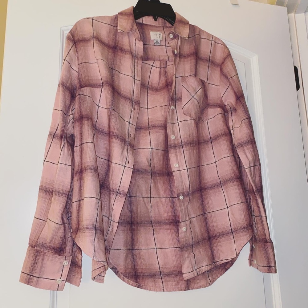 Pink button up